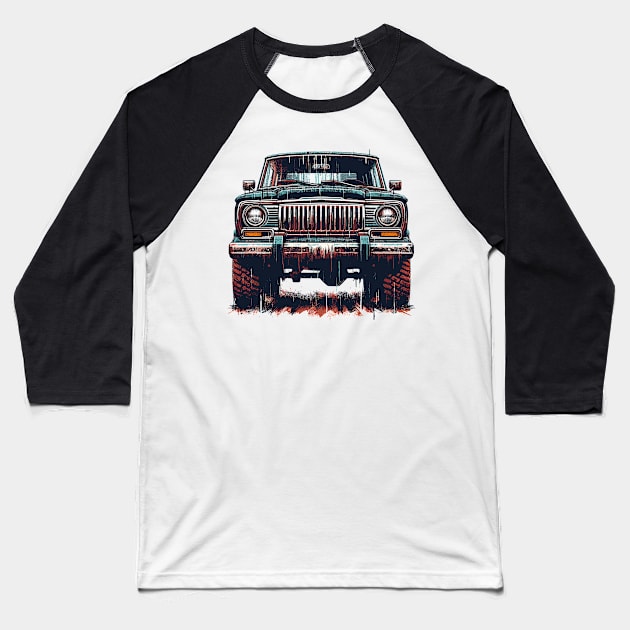 Jeep Wagoneer Baseball T-Shirt by Vehicles-Art